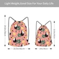 thumbnail image 4 of XMXT Unisex Drawstring Backpack for Women Men, Toucan Lemon Print Waterproof Gym Bag String Bags for Shopping Sport Travel, s, 4 of 8