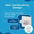 thumbnail image 6 of Ceptics Grounded Universal Plug Adapter for UK (Type G) - 3 Pack, 6 of 12