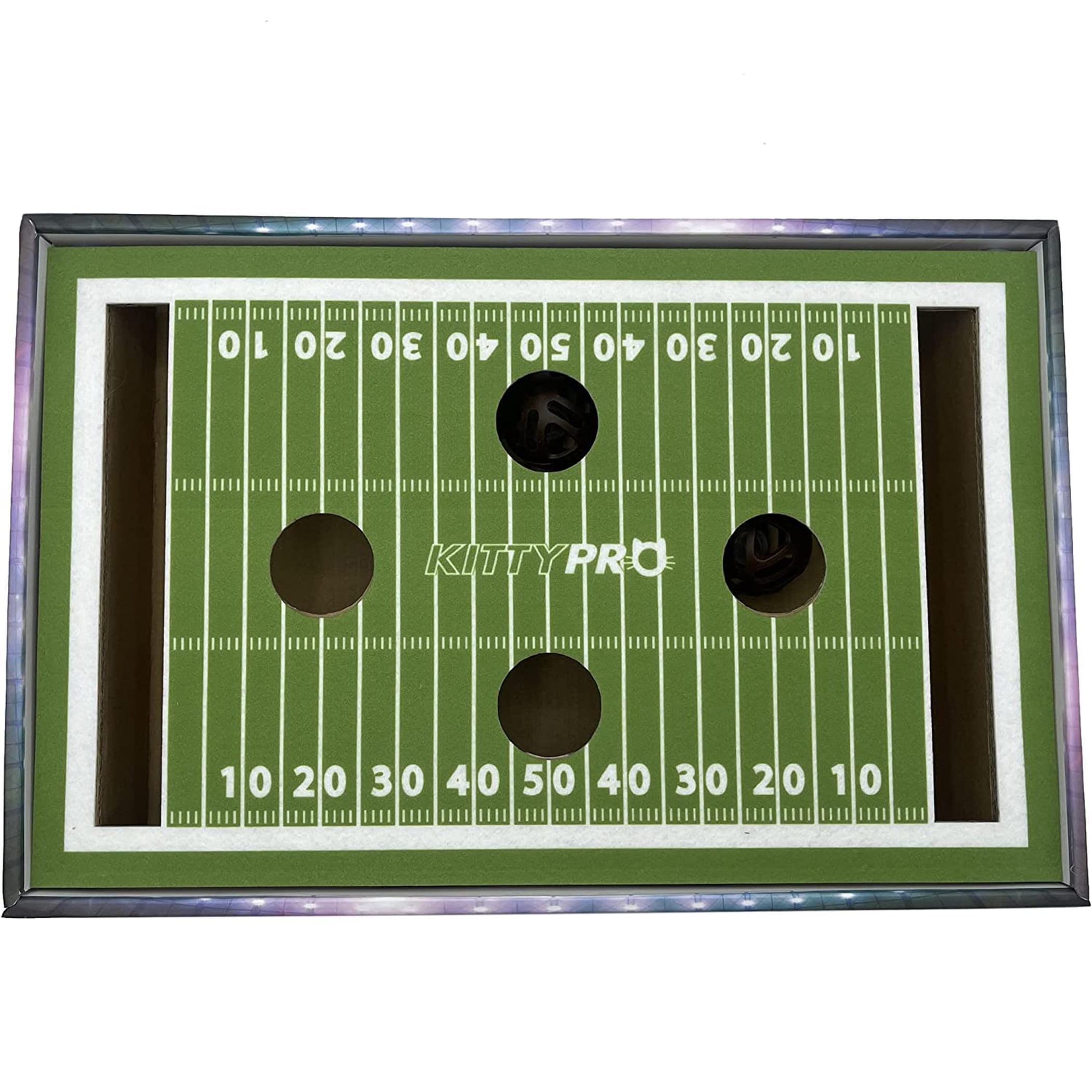 Pets First NCAA Cat Scratcher Box Football Field Designed Cat Scratcher & Lounge