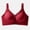 Red, variant on Womens Wireless Push up Bras, Comfortable No Underwire Lingerie, Full Support Bralette with Adjustable Straps