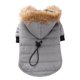 thumbnail image 1 of Chaqueta para perro Gloria con capucha a prueba de frío gris Talla M, 1 of 9