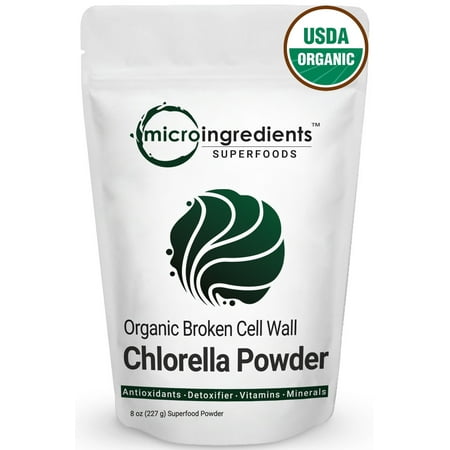 Micro Ingredients Organic Chlorella Powder, 8 Ounce, Best Superfoods for Rich Vitamins, Proteins & Chlorophyll. Non-Irradiated, Non-Contaminated, Non-GMO and Vegan (Best Powder For 30 06)