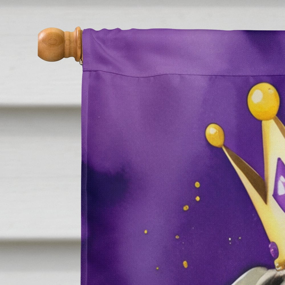 Great Dane King of Mardi Gras House Flag 28 in x 40 in