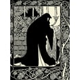 thumbnail image 2 of Beardsley, Aubrey 15x18 White Modern Wood Framed Museum Art Print Titled - Morte DArthur 1893 - Queen Guenever, 2 of 4