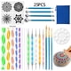 thumbnail image 5 of De Herramientas De Punteo De Mandala, Kit De Pintura De Arte De Graffiti, Juego De Herramientas De Plantillas De Pintura De Punto De Roca, Bandeja Para Dibujo De Mandala, Pintor Casero 60 Piezas Speravity HA015633-00, 5 of 7