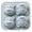 B-Grey, variant on 4 Pack Square Silicone Ice Trays With Lids, 13 Cavity Large Ice Mold For Cocktails
