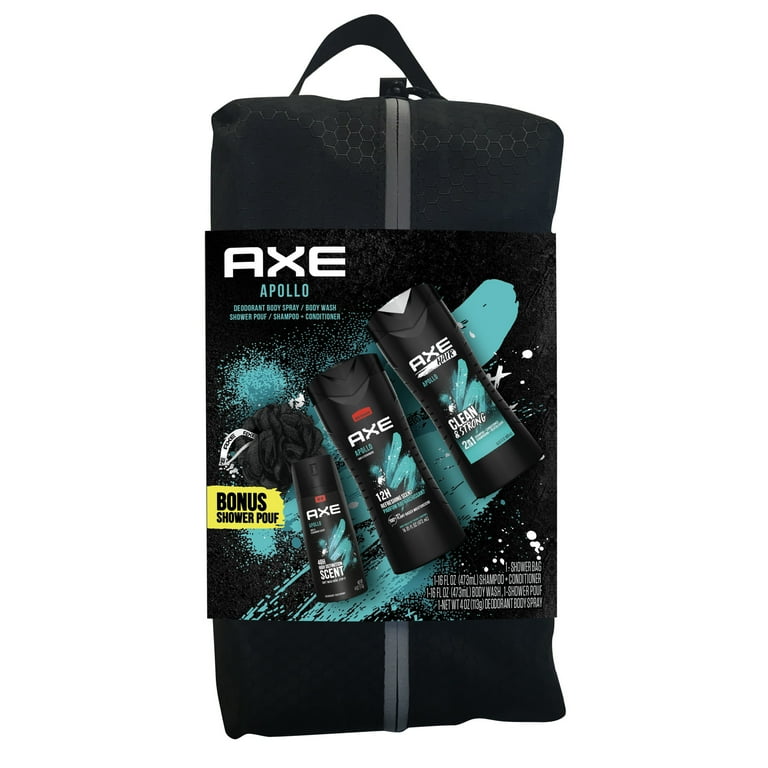 AXE Apollo Gift Set (Body Spray, Body Wash, 2-in-1 Shampoo