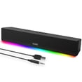 thumbnail image 1 of Computer Speakers, 24W Bluetooth Computer Soundbar, 3.5mm Aux-in Computer Speakers for Desktop Monitor, Computer Sound Bar with Deep Impactful Bass,, 1 of 5