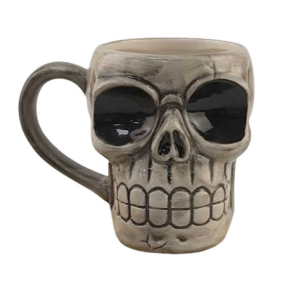 TIELUTT Halloween Ceramic Mug Head Design Face Coffee Cup for Home and Drinking Beverages Drinking Cups Set Large Water Cup Set 50s Drinking Glasses Vacuum Mug 10oz Teal Drinking Glasses