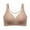 Khaki, variant on Bras for Women Pack Mash Seamless Wireless Bras Full Coverage Push Up Wide Straps Bralettes Breathable Comfortable Underwear
