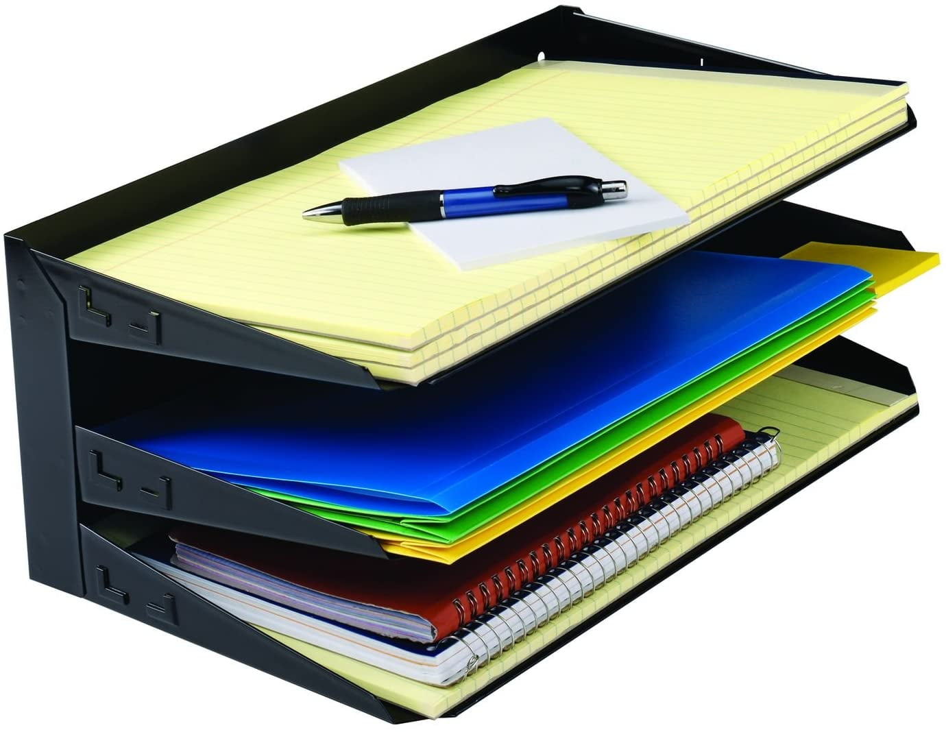 Steelmaster Steel Legal Size Horizontal Organizer, 3Tier, 15 x 6.38 x