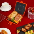 thumbnail image 3 of Microwave Toaster, Non Stick Microwave  Maker with Heart Pattern, Grilled Cheese  Maker Toastie Maker for Bread Grilled Meat, 3 of 7