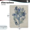 thumbnail image 4 of Stupell Industries Transitional Misty Blue Coral Study Canvas Art, 16 x 20, by Amber Sterling, 4 of 8
