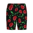 thumbnail image 6 of Daiia Cherry Mens Woven Stretch Pajama Short,Short Pajama Pants-Medium, 6 of 7