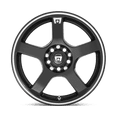 thumbnail image 3 of 17x7 Motegi MR116 FS5 Gloss Black Machined Flange Wheel 5x100/5x4.5 (48mm), 3 of 3