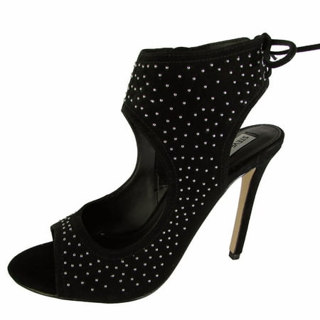 

Steve Madden Womens Seth Heeled Sandal Shoes Black Multi US 7