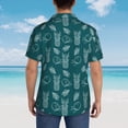 thumbnail image 4 of Logiee Tropical Pineapple Print Mens Hawaiian Shirts,Loose-Fit Short Sleeve Button Down Tropical Aloha Beach Shirt,Summer Vacation Wedding Tops,Large, 4 of 7
