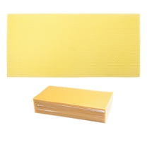 30-Piece Natural Beeswax Sheets, Beehive Wax Foundation Sheets for Beekeeping & Candle Making, 1 Set