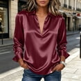 thumbnail image 6 of Kezqiaxn Shirts for Women Pullover Long Sleeve Collared Dressy Summer Tops Business Work Blouses Plus Size Fashion, 6 of 9