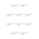 thumbnail image 3 of Qarigey 4 Pieces/set Woman Flower Heart Bracelet Extension Traveling Adjustable Bangles Chain Wedding Wristband with Party Wrist Jewelry Type1 NO1, 3 of 6