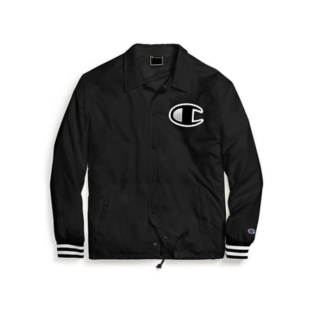 Champion Life Mens Satin Coaches Jacket, L, Black - Walmart.ca