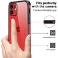 thumbnail image 3 of Compatible with iPhone 12 Case Clear Crystal Protective Cover Women Men Transparent Ultra Thin Slim Drop Proof Shockproof Silicone Soft Phone Case for iPhone 12, Black, 3 of 6
