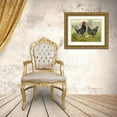 thumbnail image 3 of Wright, Lewis 18x15 Gold Ornate Wood Framed with Double Matting Museum Art Print Titled - Chickens: Anconas, 3 of 4