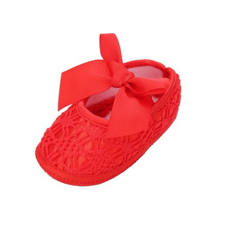 

Girl Baby Shoes Anti-Slip Shoes With Bowknot Casual Sneakers Toddler Soft Soled First Walkers Fashion Lace 0-24M