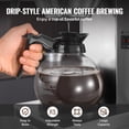 thumbnail image 6 of KFFKFF Commercial Drip Coffee Maker, 12-Cup Machine with Dual Glass Carafes and Two Warming Plates, Stainless Steel Brewer for Restaurants, Offices, Cafes, and Homes, 6 of 9