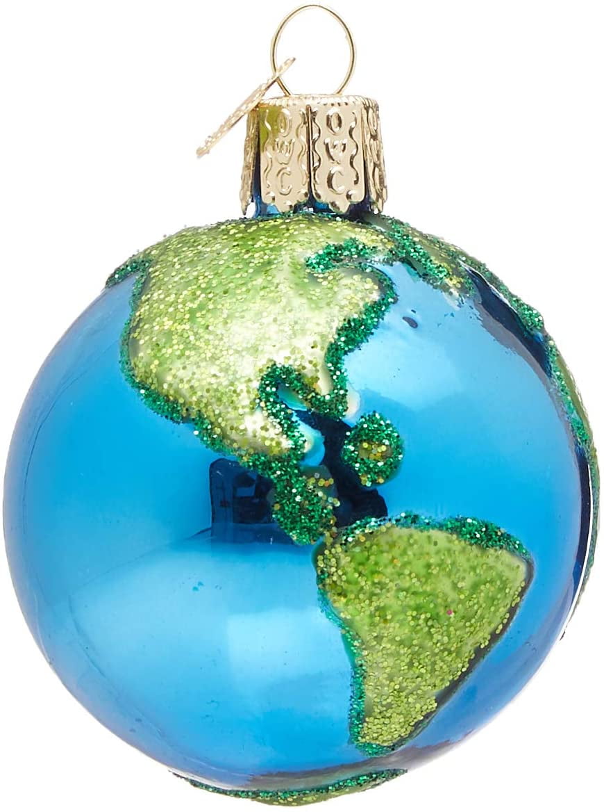 Planet Earth Outer Space Gifts Glass Blown Ornaments for Christmas Tree Old World Christmas Ornaments