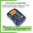 thumbnail image 2 of NineLeaf 5PK Compatible for Brother P-touch M-K721 M-K721s M721 3/8" 9mm Black on Green Label Maker Tape Refills for PT-45m PT-65 PT-70bm, 2 of 6