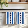 thumbnail image 7 of Coastal Turtle Kitchen Towels Set of 1, Blue Stripe Navy White Geometric Ocean Absorbent Dish Towels for Kitchen, Microfiber Hand Towel, Quick Drying Tea Towel for Cleaning Decorative Dishcloths, 7 of 7