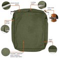 thumbnail image 4 of Classic Accessories Montlake Water-Resistant Outdoor Cushion Slip Cover Heather Fern Green 23"W x 25"D x 5"Thick, 4 of 23