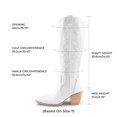 thumbnail image 4 of Bota DREAM PAIRS SDKB224W-W Blanca de Pantorrilla Ancha Talla 8, 4 of 7