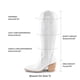 thumbnail image 4 of Bota DREAM PAIRS SDKB224W-W Blanca con Tacón Grueso Talla 9, 4 of 7