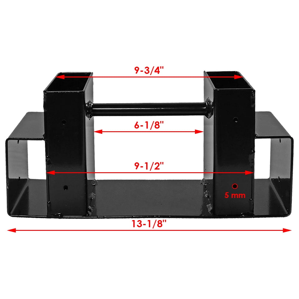 Firewood Rack Bracket Kit Log Storage Durable Steel Holder Adjustable Organizer
