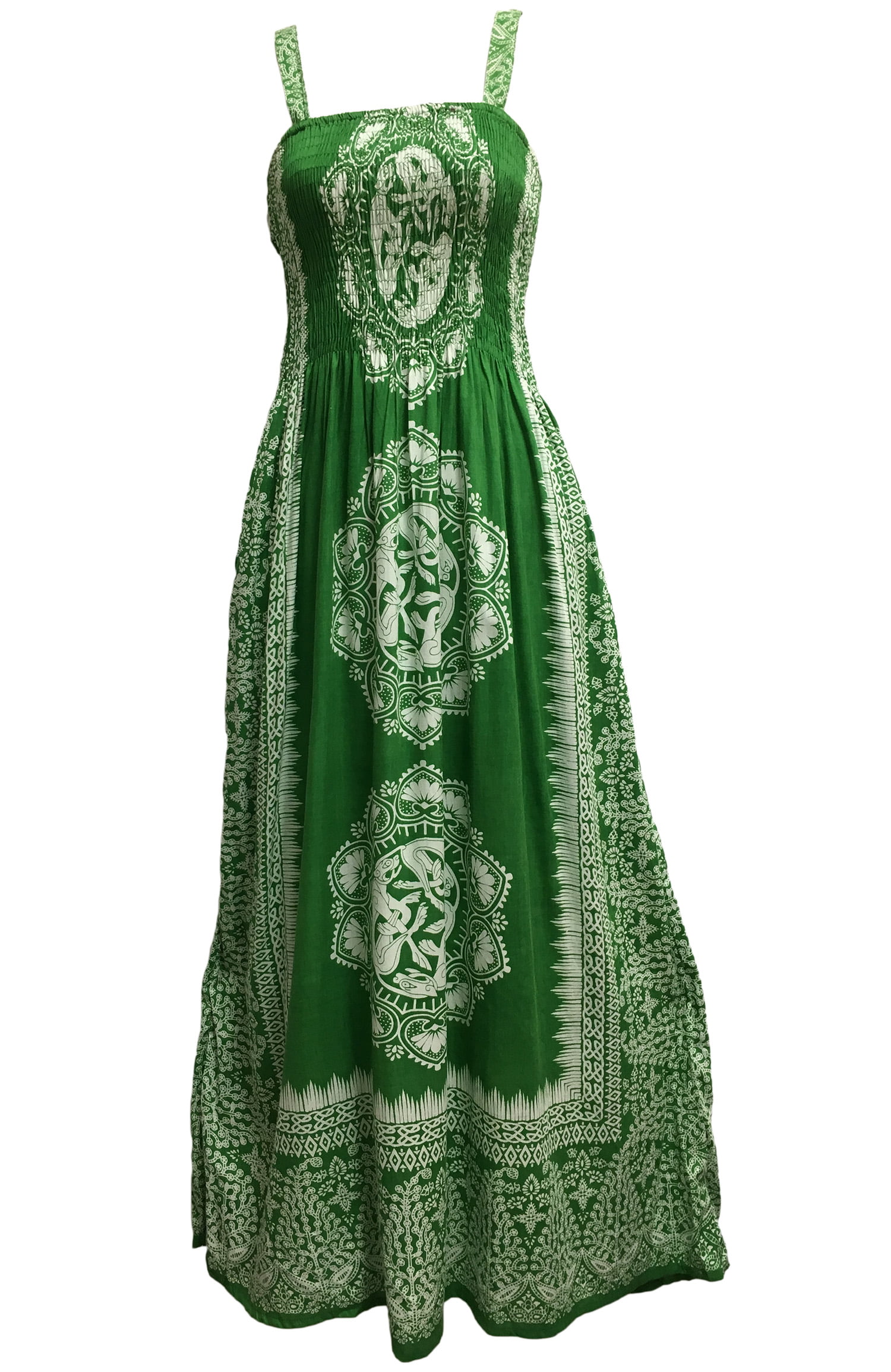 emerald green boho dress