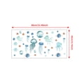 thumbnail image 4 of Injueey Adhesivo decorativo para ventana de pared de medusas de PVC para Hotel de oficina, calcomanía de criaturas marinas para sala de estar, Decoración del hogar Injueey HA075099-00, 4 of 6