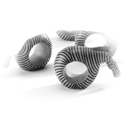 4-Piece Wood Animal Napkin Ring Set by Katchy Kollections for Full Circle Exchange