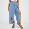 thumbnail image 1 of WILLBEST Pantalones Casuales para Mujer, de Pierna Ancha, Cintura Alta, Estilo Bohemio, Estilo Palazzo, para Yoga, Playa, Tallas Grandes, Estilo Hippie, para Mayor Comodidad y Estilo. Chica, 1 of 6