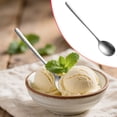 thumbnail image 2 of Long handled dessert spoon for soup household use stainless, 2 of 9