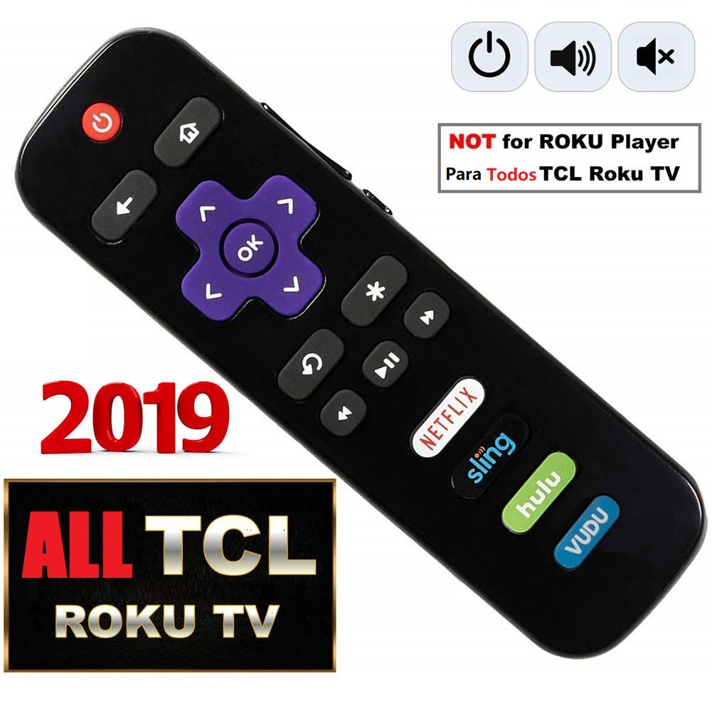 Gmatrix TCL RC280 Replacement Remote for All TCL Roku TV with Netflix