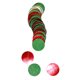thumbnail image 1 of Gibobby Guirnalda roja 157IN Adornos de piezas navideñas redondas Decoración Tema verde y navideño Decoración para el(A), 1 of 3