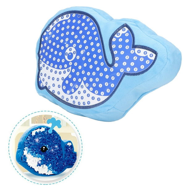 Almohada De Felpa Artesanal, Almohada De Animales DIY, Segura, Confiable, Colores Brillantes, Diviértete, Almohada De Animales De Descompresión, Juguetes Para Niños