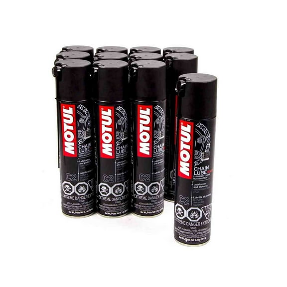 Motul USA C2 Chain Lube 9.30 oz Aerosol Case of 12 P/N 103244-12