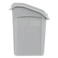 thumbnail image 2 of Slim Jim Under-Counter Container, 23 Gal, Polyethylene, Gray | Bundle of 2, 2 of 2