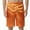 #1 Orange, variant on Lolmot Men Casual Solid Elastic Waist Shorts Pants Sport Pants Simulated Silk Pajama Pants Satin Pajama Boxer Shorts