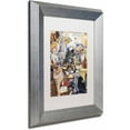 thumbnail image 2 of Trademark Fine Art 'Kitty Bakery' Canvas Art by Jenny Newland, White Matte, Silver Frame, 2 of 4