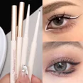 thumbnail image 3 of Lápiz Delineador de ojos blanco y negro resistente al agua, secado rápido, larga duración, sin floración, lápiz delineador de ojos, maquillaje de ojos, herramienta cosmética de belleza （9, 3 of 5