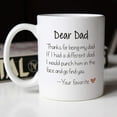 thumbnail image 6 of Funnil Thanks for Being My Dad-Christmas Gifts for Dad Birthday Fathers Day Funny Ceramic Coffee Mug White, 6 of 6